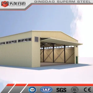 Customized Metal Frame Building Construction Prefabricated Steel Structure Hangar
