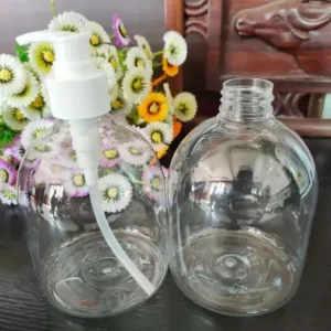 500ml Plastic Liquid Colored Bottle with Blue Push Spray, Perfume Spray Bottle/Laundry Detergent Bottles/Disinfectant Bottle