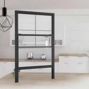 Premium Aluminum Vertical Sliding Window Energy Saving Laminated Glass Panels and UV Resistant Window