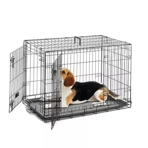 Dog Cage Puppy Training Crate Pet Carrier Black Outdoor Small Medium Large Box Cage Display Metal Rack