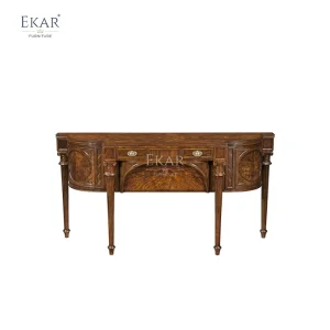 Ekar Winston Heritage Luxury Console Traditional English Style Entryway Cabinet Foshan Custom Furniture Ek-Ms-Dx021