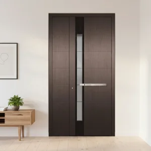 USA Style Design Smart Locks Entry Door Cast Aluminum Exterior Front Modern Security Villa Hotel Apartment External Door