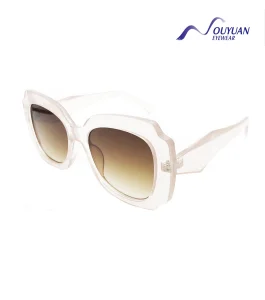 Safety Big Square Luxury Sexy for Unisix Designe Transparent Tender Lens Fashion Model Safety UV400 Creative Sunglasses