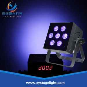 Stage/Wedding/Party Light Rgbwauv Battery 7*12W Portable Wireless DMX LED PAR