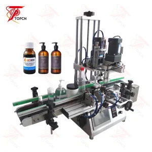 Desktop Tabletop Semi Automatic Plastic Bottle Screw Capping Machine
