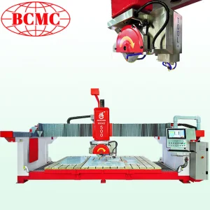 2026 Bcmc CNC Sink Cutting Machine Multifunction 5 Axis Bridge Saw with Italian System Software for Marble Granite Quartz Stone Countertops Slabs