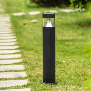 9W/12W LED Round Cylindrical Outdoor Waterproof Landscape Aluminum Garden Lawn Pathway Bollard Light