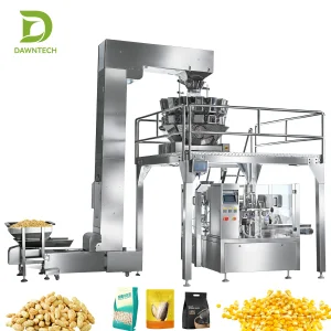 Multihead Weigher Premade Pouch Packing Machine for Nuts Candy Dried Fruit Granules | Stand up Doypack Zipper Flat Pillow Bags