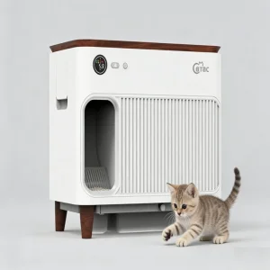 Smart Litter Box Self Cleans APP Controlled Pet Product