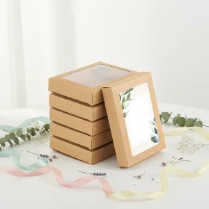 Premium Small Pure Color Cardboard Box with Window