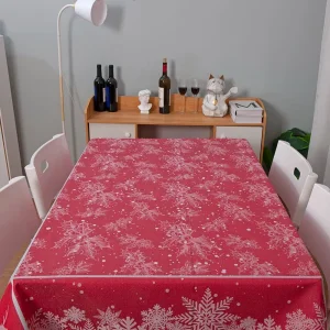 Christmas Tablecloths Light Luxury Atmosphere Festive Red Coffee Decorative Table Cloth