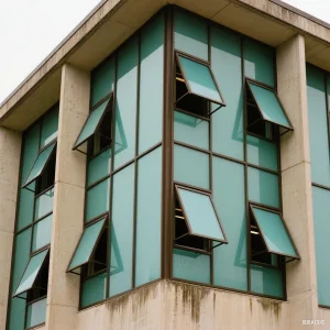 Open Window Curtain Wall System Panoramic Glass Facade