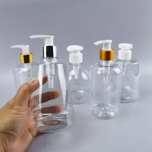 Custom Clear Pet 250ml 300ml 350ml 500ml Plastic Hair Body Care Hand Wash Soap Foaming Shampoo Lotion Pump Bottle for Cosmetic