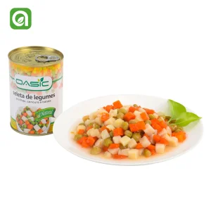 Verduras mixtas enlatadas de alta calidad al por mayor con apertura fácil