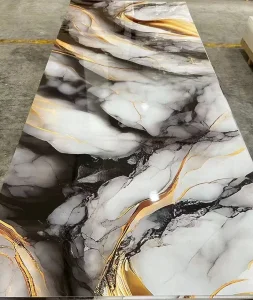 UV Board PVC Marble Sheet Lambrin PVC Wall Board Shower Wall Panel
