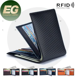 Al1074 Larga Cartera de Lujo de Diseñador de Cuero para Hombre, Billetera Personalizada, Porta Tarjetas de Cuero Genuino, Carteras RFID