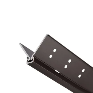 Full Surface Half Mortise Swing Clear Wide Throw Concealed Aluminum Geared Continuous Hinges