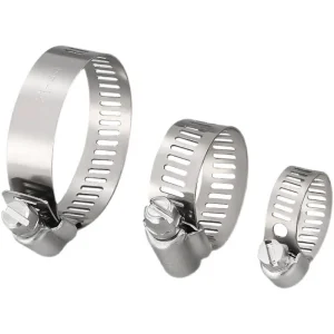 Worm Gear Hose Clamp Drive American German Type Industrial Adjustable Stainless Steel Hydraulic Pipe Clamp Clips 9mm 12mm Bandwidth Bolt Tube Clamp