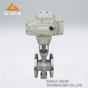 electric v-type ball valve