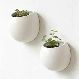 Wall Mounted Ceramic Planter