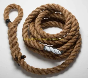 Climbing 1.25" Manila Battle Rope by Muscle Ropes