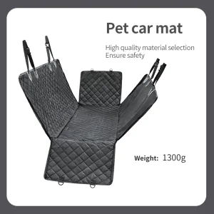Manta para mascotas de coche personalizada, plegable y portátil, cubierta para el asiento trasero del coche para perros