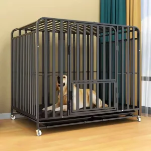 Stainless Steel Large Dog Crate Heavy Duty Foldable