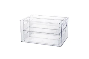 Conjunto de Caixa de Armazenamento com Alça Corte Retangular 5PCS para Frigorífico e Cozinha