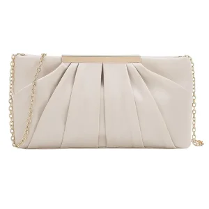 Wholesale Clutch Bag Evening Bag Pleated Satin Handbag