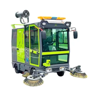 New Electric Ride-on Mini Outdoor Sweeper, Suitable for Construction and Agricultural Applications.