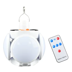 Brightenlux Factory Direct Supply 5 Light Modes Rechargeable LED Solar Portable Camping Lamp with Power Bank