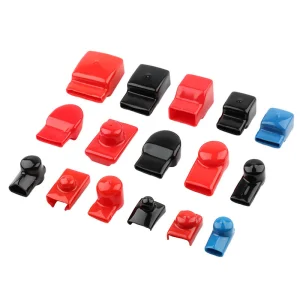 30mm Width Battery Bus Bar Insulation Cap UPS Terminal Lug Rubber Cap Battery Protective Sleeve Square Busbar PVC Plastic Cover Tp30-52