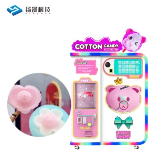 Factory Direct Earn Money Commercial Kids Automatic Sugar Cotton Candy Vending Machine Cotton Candy Robot for Sell