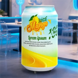 Cola Versatile LED Screen Can Beer Advertising Can Shape Flexible LED Display