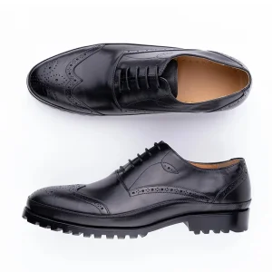 Zapatos de cuero brogue hechos a mano para hombre