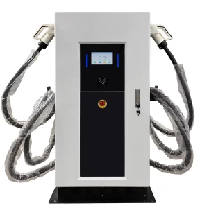 Fast Charge Factory Prefabricate Floor Stand DC EV Charger CCS OCPP IP54 60kW Commercial Solar Power Electric Charging Station