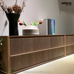 Solid Wood Luxury TV Cabinet Console