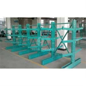 Single/Double Side Heavy Duty Cantilever Rack System Warehouse Storage Long Item Pipes Lumber Steel with Adjustable Arm Racks