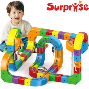 Hot Kids DIY Assembly Magic Track Car Baby Racing Runway Slot Wholesale Stem Educational Electronic Rail Train Toys
