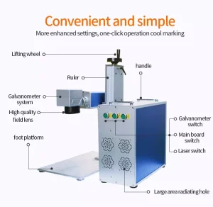 RAYCUS Desktop Detachable Mopa Fiber Laser
