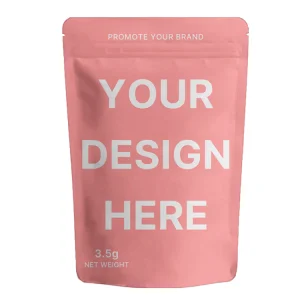 Printed Ziplock Food Smell Proof Aluminum 3.5G Custom Design Foil Stand up Pouch Bag of Food Mylar Bags Wholesale Custom
