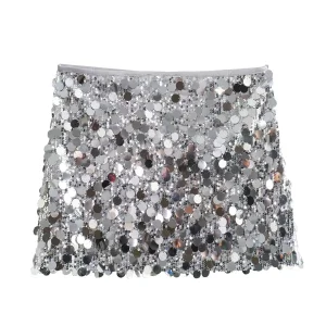 Falda mini de lentejuelas