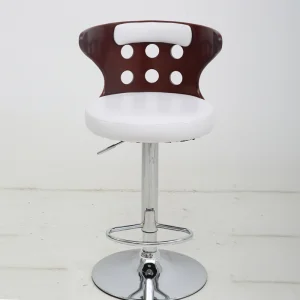 FlameGlow Modern Design High Counter Adjustable Height Bar Stools PU Leather Seat Chrome Base Furniture for Home Bar Model J35 1