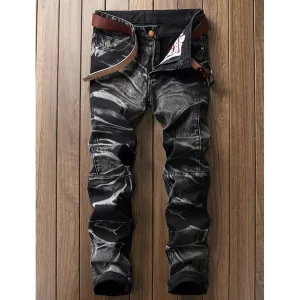 Jeans Slim Fit Estilosos para Homens