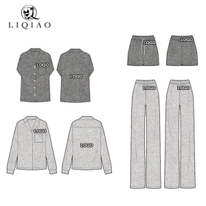 LIQIAO 2026 New Women's Yoga Wear Casual Set Comfortable Long/Short Sleeve Tops with Pants/Shorts Soft Breathable