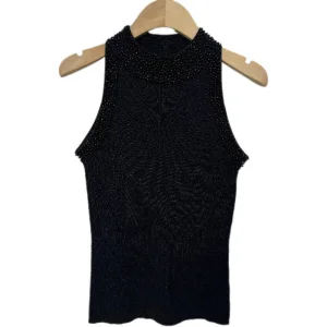 Women's Casual Knitwear Sweater Beading Vest