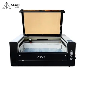 Aeon Mira 900*600mm CO2 Wood Laser Cutter for Fabric/Textile/Woven Labels/Paper/Wood/Stone/Acrylic/Leather/Glass/Marble (All In One Design)