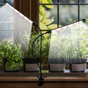 LED Grow Light Full Spectrum 2 Heads 5730 Flexible And Adjustable Plant Grow Light