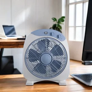 12 Inch Table Fan Box Fan Mini CE Certificate Plastic Home Appliance