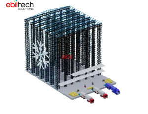 Industrial Four-Way Steel Shuttle Rack with Corrosion Protection for High Space Utilization Cold Chain Warehouse Storage